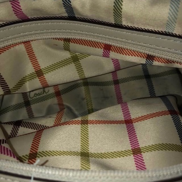 VINTAGE LEATHER COACH ergo pleated leather satchel - Picture 8 of 9